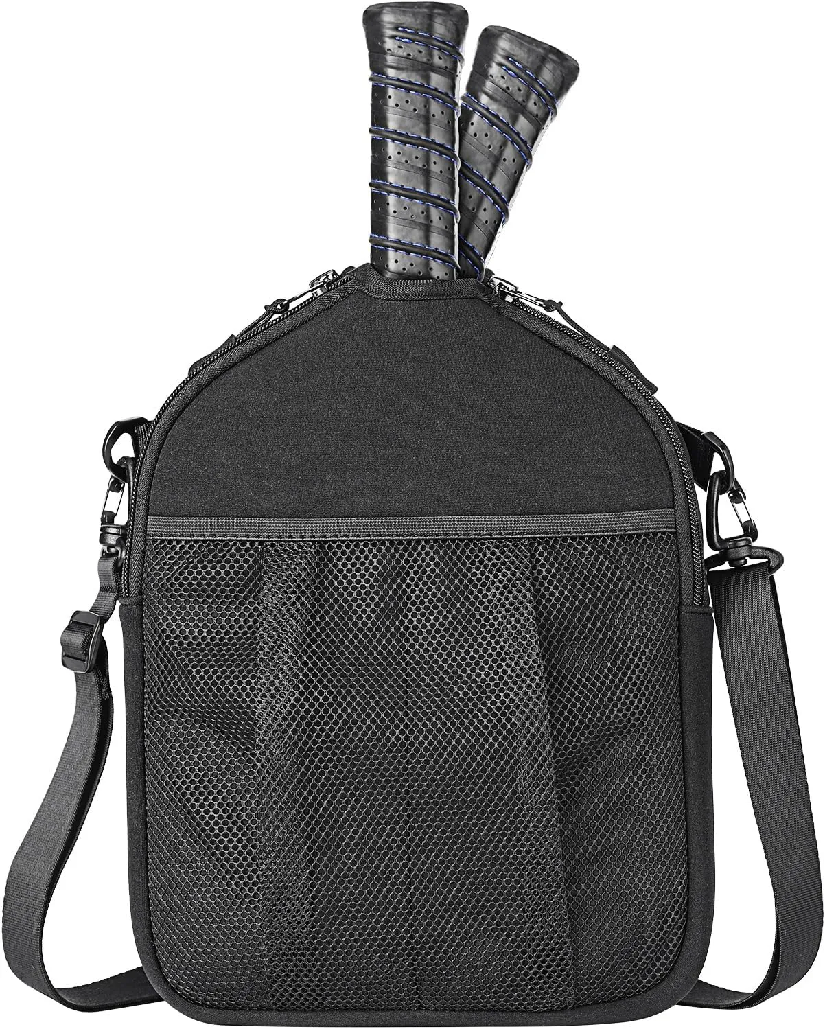 Desing Wish Neoprene Pickleball Paddle Cover with Hanging Loop Thicker Pickleball Paddle Protective Case Bag with Balls Mesh Pocket and Two Inner Pockets, Fits Most Pickleball Paddles