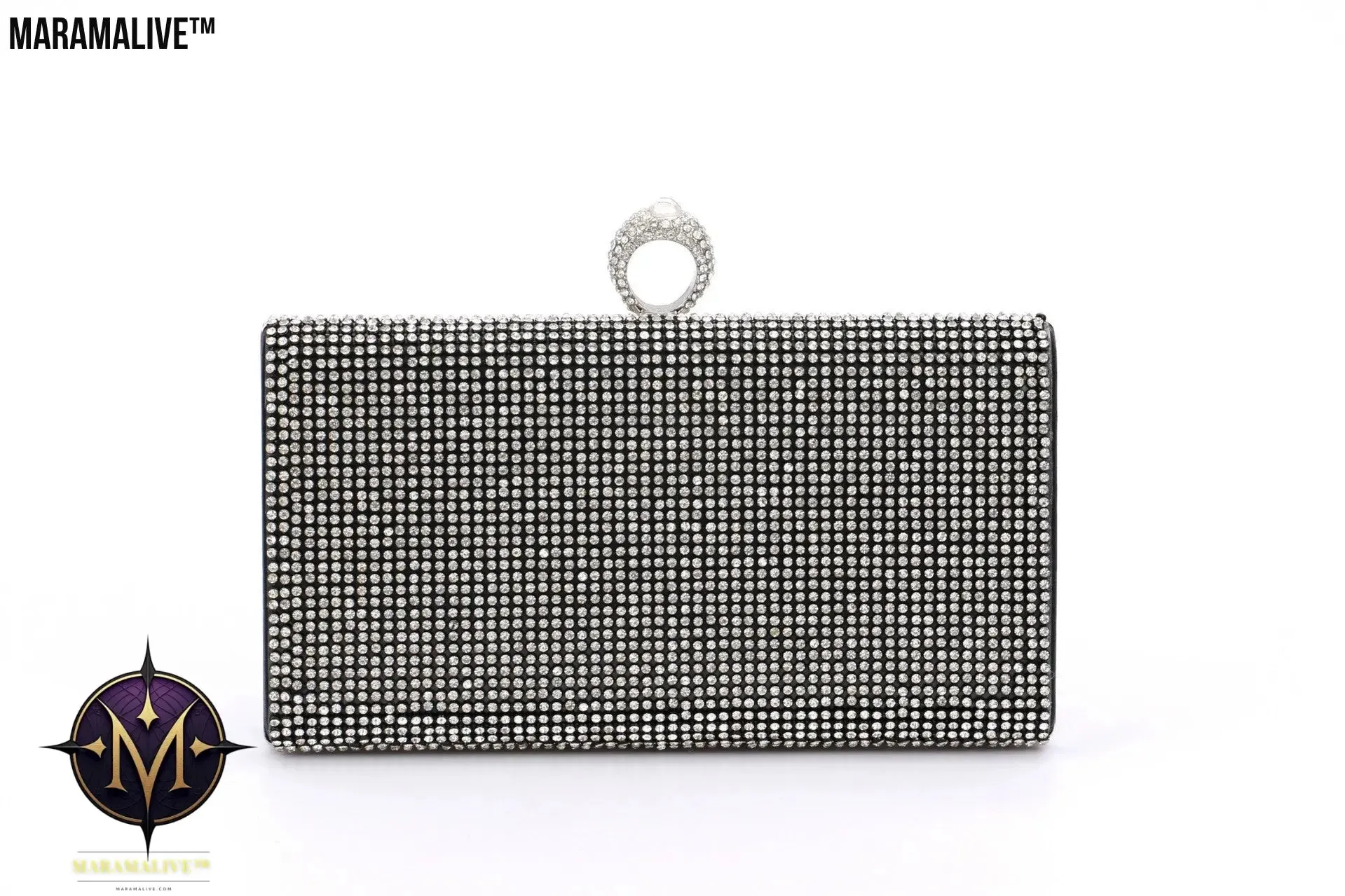 Diamond-encrusted Lady Spot Hand Bag Diamond