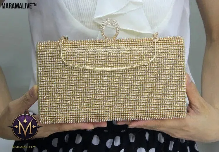 Diamond-encrusted Lady Spot Hand Bag Diamond