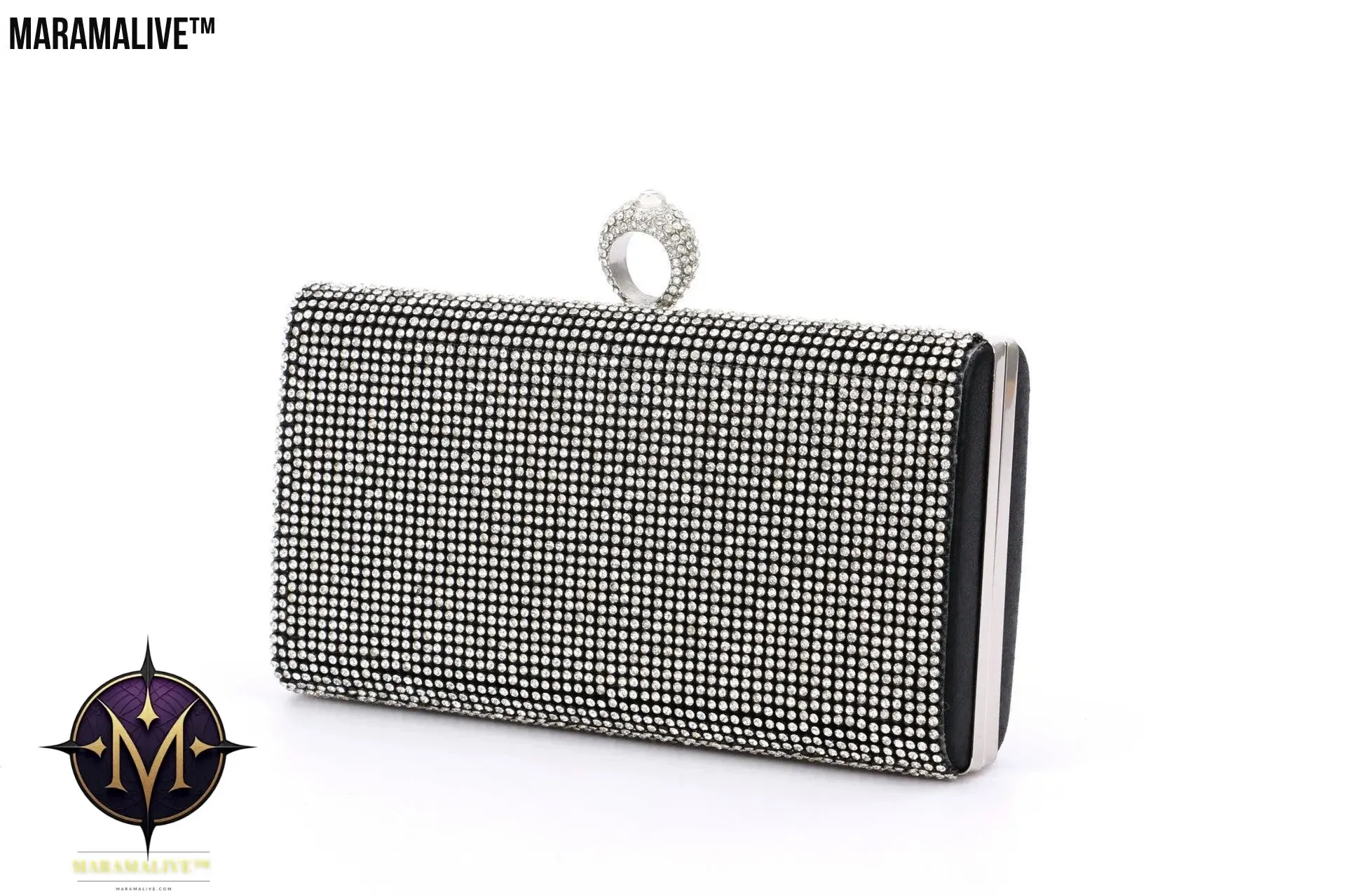Diamond-encrusted Lady Spot Hand Bag Diamond
