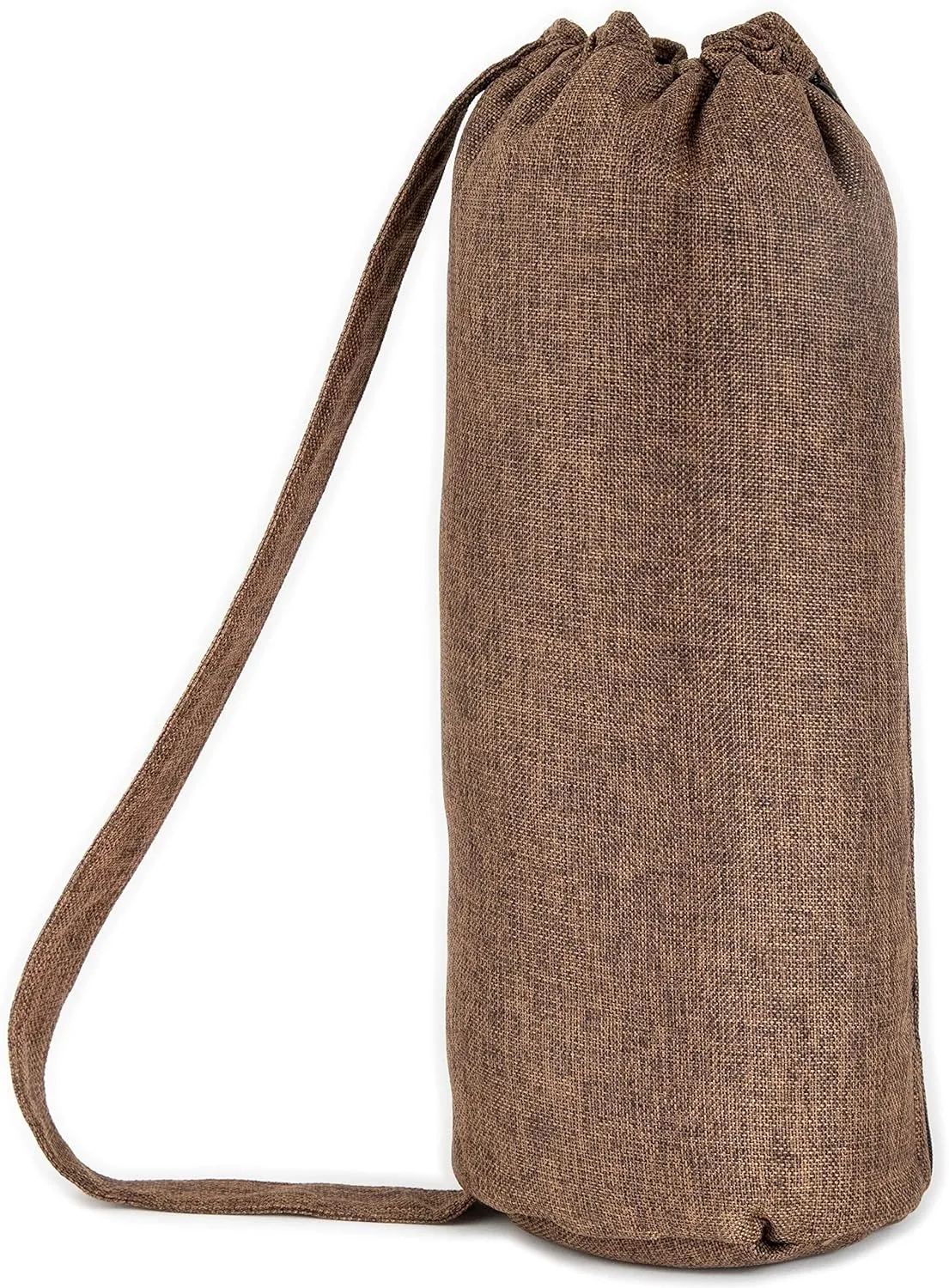 Dime Bags - Nickel Bags Padded Drawstring Duffle Tube | Heavy Duty Duffle Bag with Protective Hemp Exterior for (18 Inch, Brown)