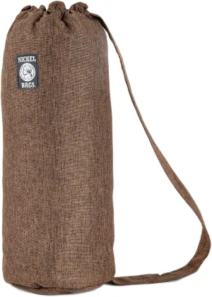 Dime Bags - Nickel Bags Padded Drawstring Duffle Tube | Heavy Duty Duffle Bag with Protective Hemp Exterior for (18 Inch, Brown)
