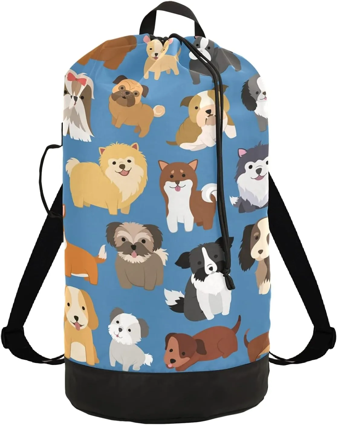 Dog Laundry Bag Backpack Dirty Clothes Bags Organizer With Extra Large Heavy Duty for College,Travel,Camp,Dorm Essentials