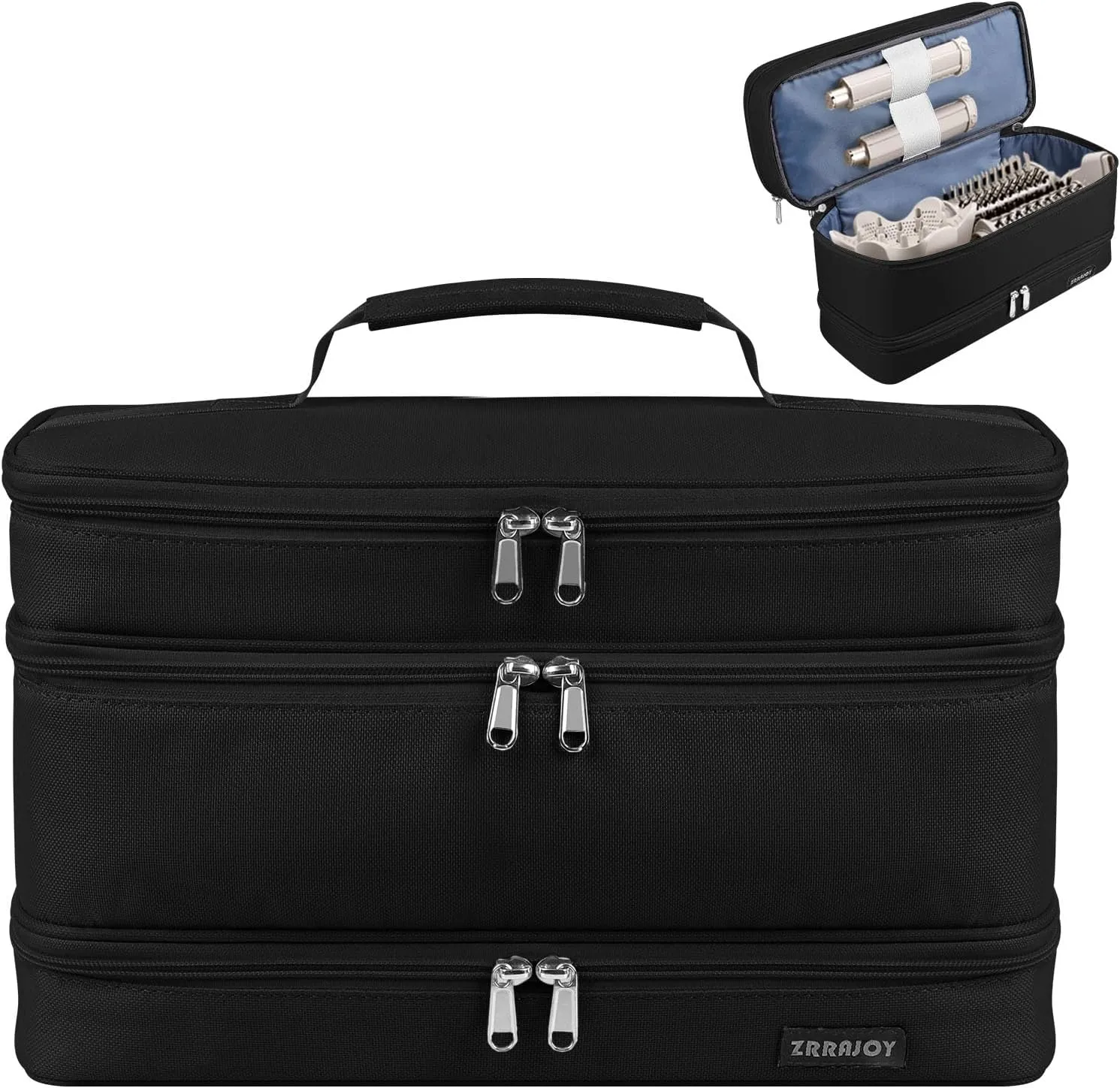 Double Layer Storage Case For Shark Flexstyle, Travel Carrying Case For Shark 430/440 Flexstyle, Organizer Bag For Shark Flexstyle/Dyson Airwrap Styler Attachments