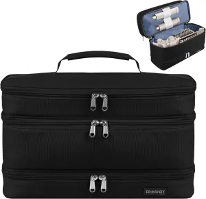 Double Layer Storage Case For Shark Flexstyle, Travel Carrying Case For Shark 430/440 Flexstyle, Organizer Bag For Shark Flexstyle/Dyson Airwrap Styler Attachments