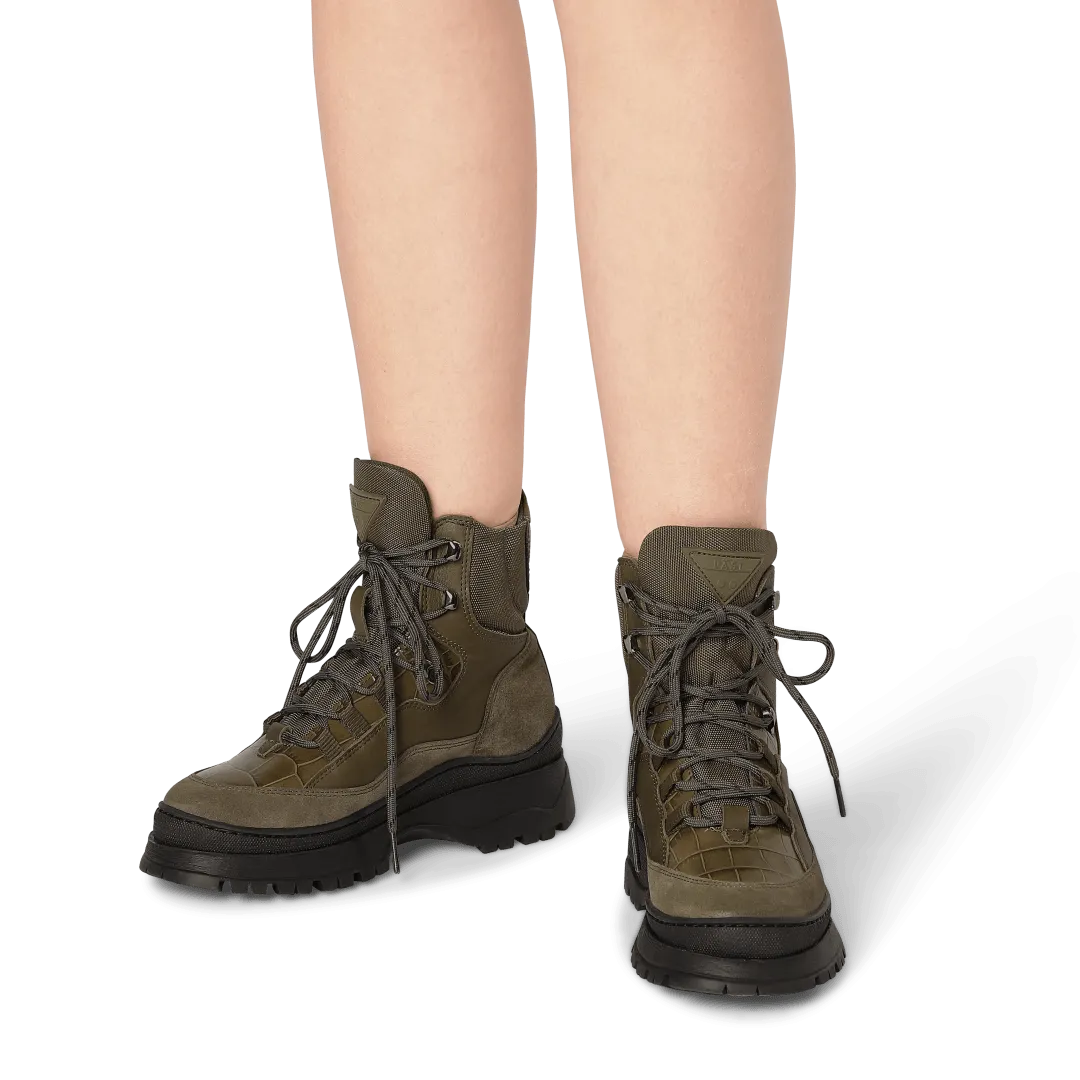 Downhill Boot - Leather/Suede/PES - Olive - Olive