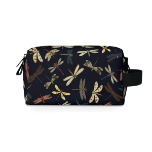 Dragonfly-Themed Toiletry Bag - Water-Resistant and Easy to Clean Makeup Organizer for Camping, College Dorms