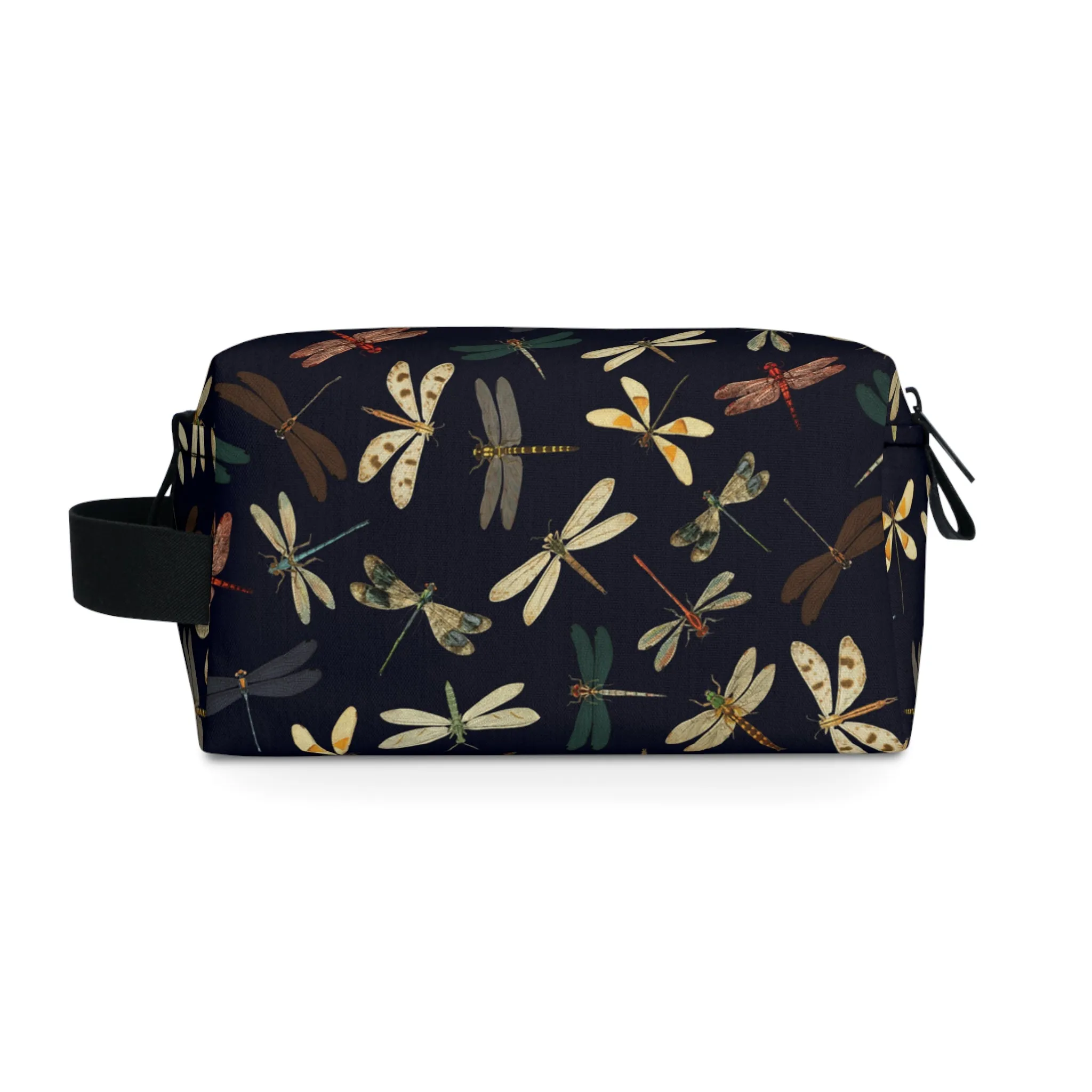 Dragonfly-Themed Toiletry Bag - Water-Resistant and Easy to Clean Makeup Organizer for Camping, College Dorms