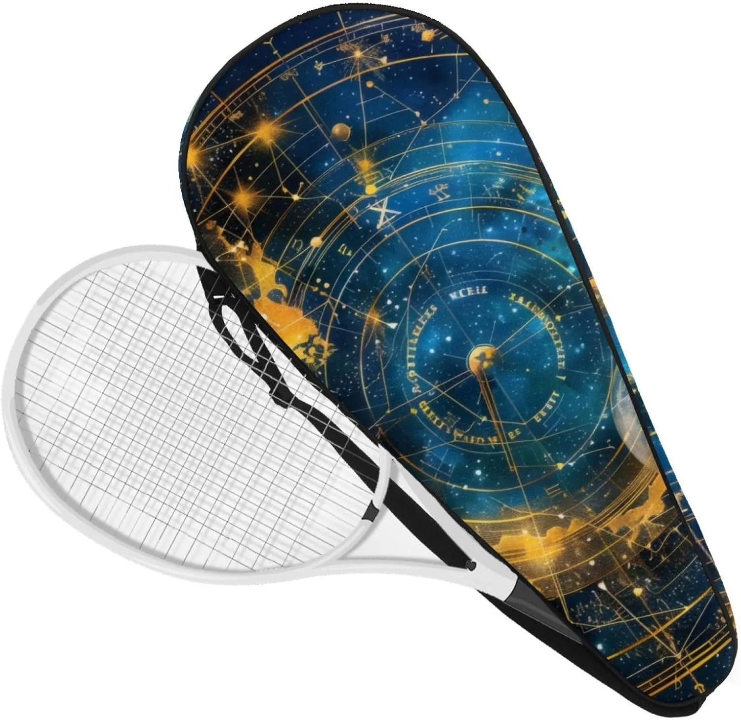 Durable Tennis Bag, Autumn Herbs Leaves and Mushrooms Pattern Lightweight Tennis Racket Bag for Men Women Teens