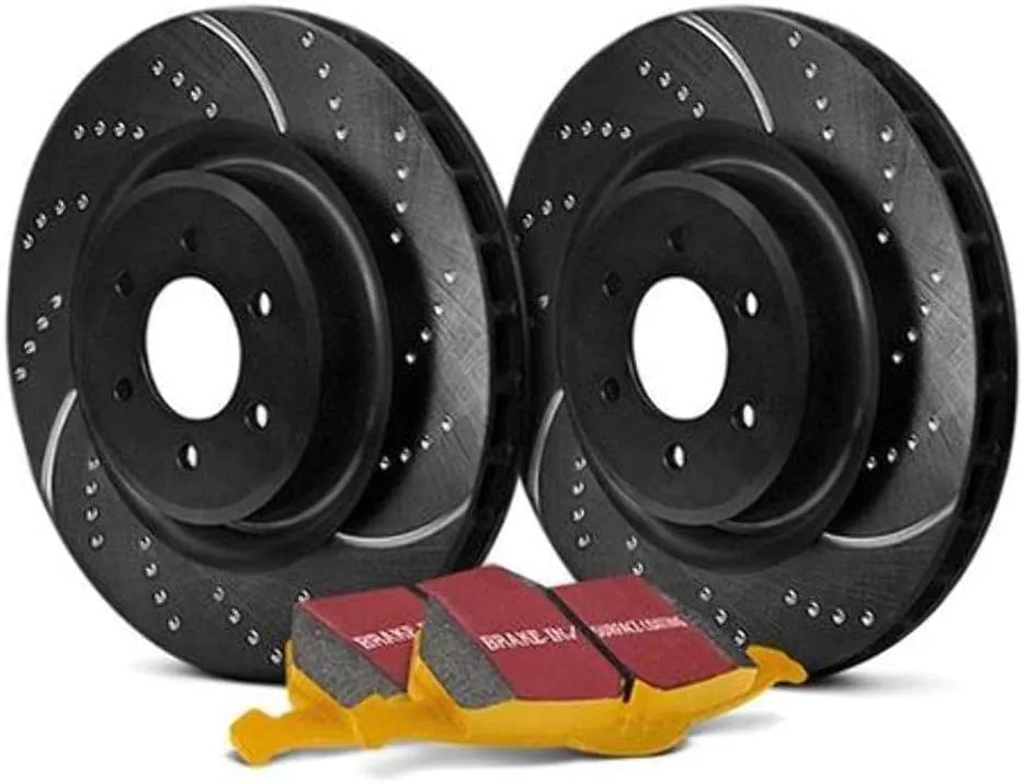 EBC S5KR1312 Stage-5 Superstreet Brake Kit, BLACK