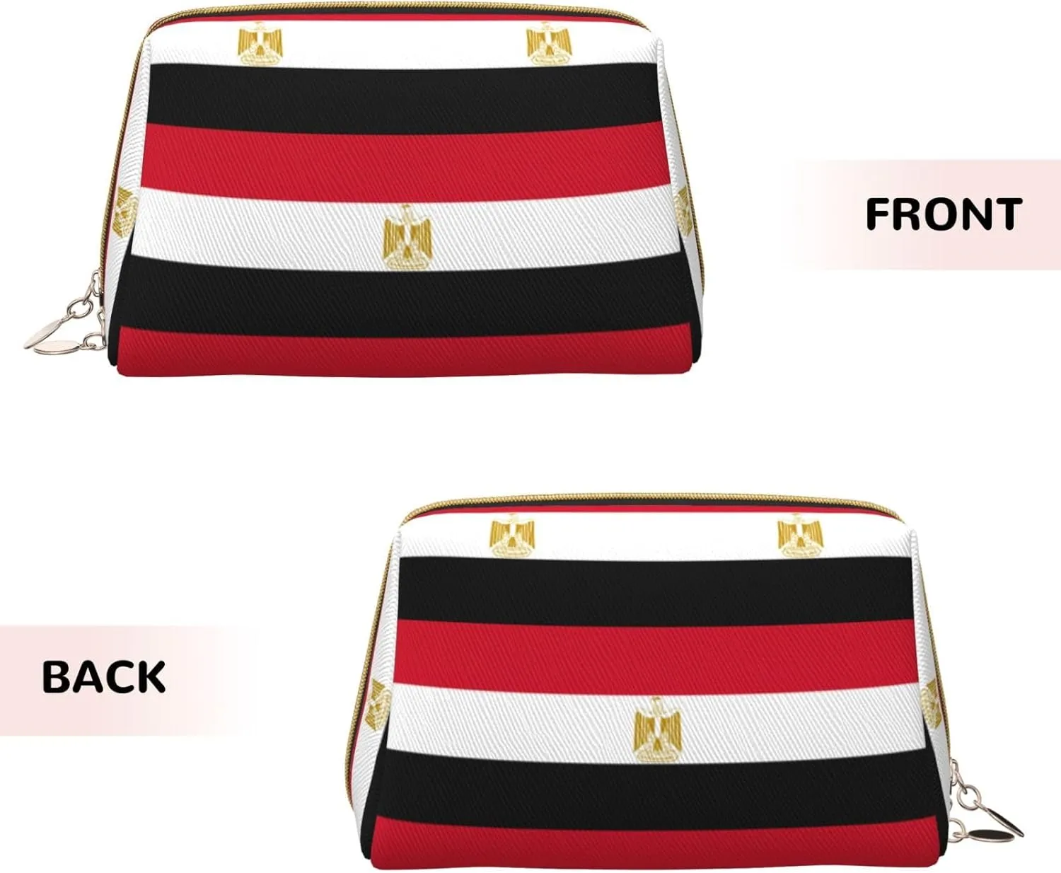 Egyptian Flag Toiletry Travel Bag, Portable Cosmetic Organizer For Women, On-The-Go