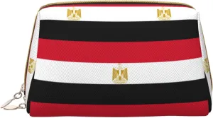 Egyptian Flag Toiletry Travel Bag, Portable Cosmetic Organizer For Women, On-The-Go