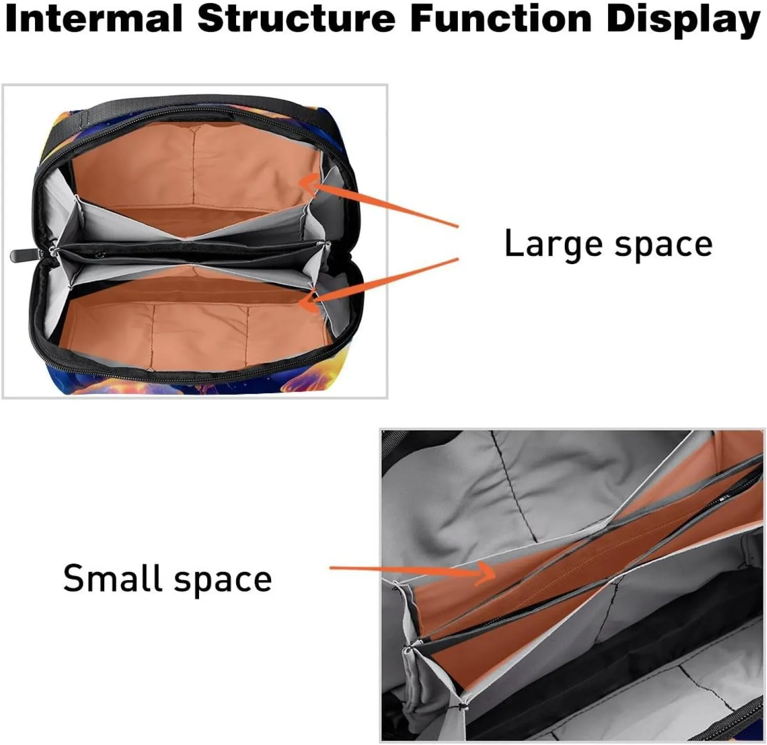 Electronics Organizer, Jellyfish Swimming Undersea Small Travel Cable Organizer Carrying Bag, Compact Tech Case Bag for Electronic Accessories, Cords, Charger, USB, Hard Drives
