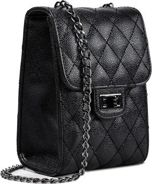 Elegant Faux Leather Crossbody Purse Bag For Women - Over The Shoulder Small Crossbody Purse - Women's Jet Set Cross Body Bag