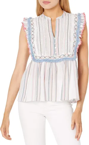 Ella Moss Women's Natalia Babydoll Styled Sleeveless Top