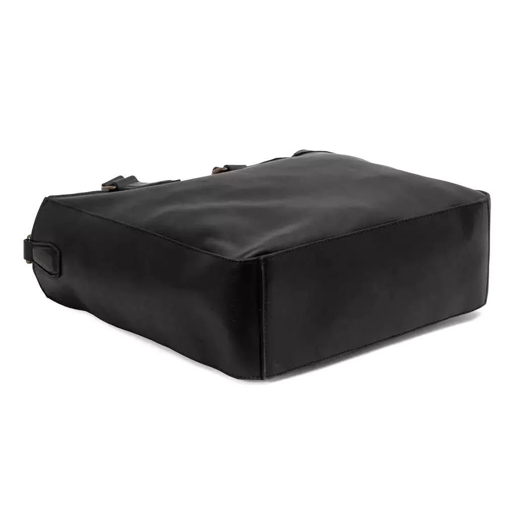 Ellington Leather Market Tote w/ Zippered Pouch by Mission Mercantile Leather Goods