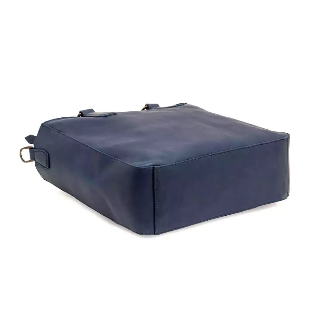 Ellington Leather Market Tote w/ Zippered Pouch by Mission Mercantile Leather Goods