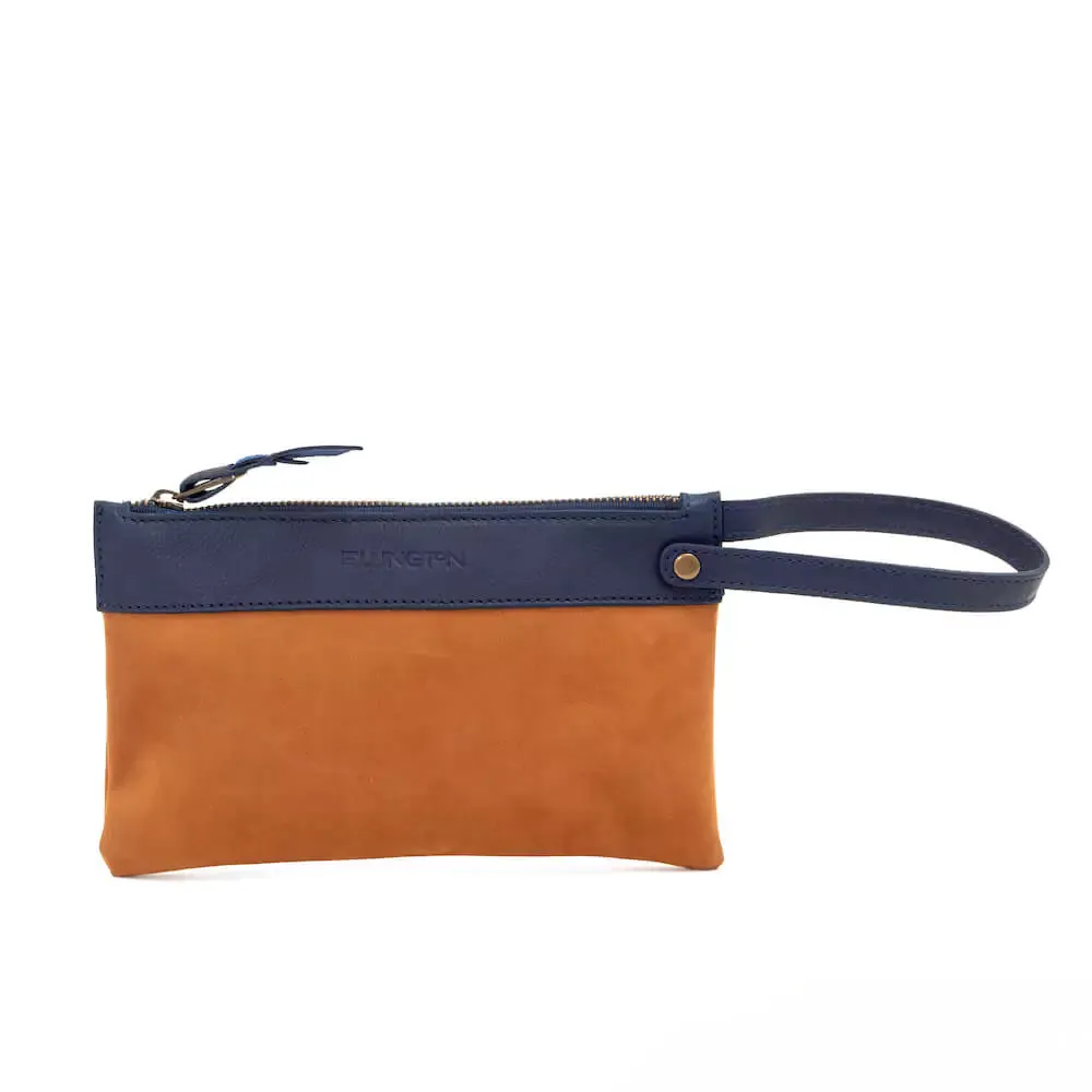 Ellington Leather Market Tote w/ Zippered Pouch by Mission Mercantile Leather Goods