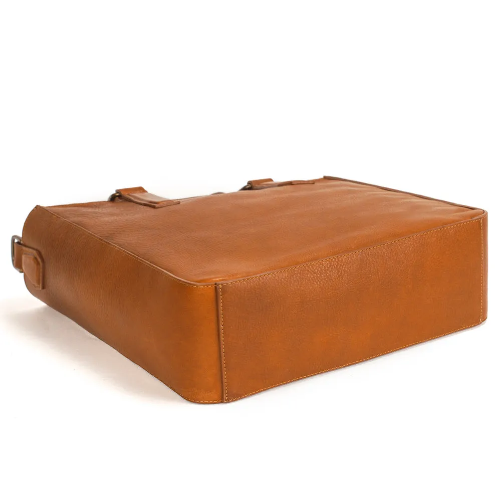 Ellington Leather Market Tote w/ Zippered Pouch by Mission Mercantile Leather Goods