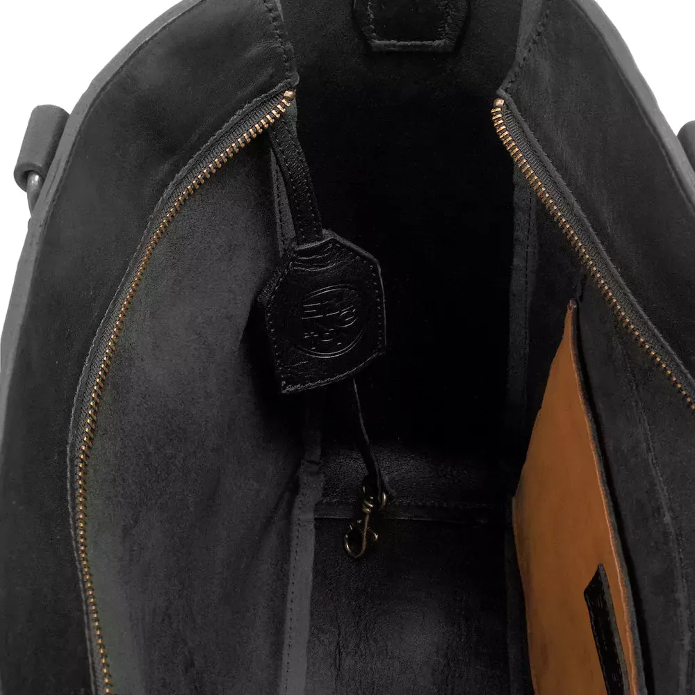 Ellington Leather Market Tote w/ Zippered Pouch by Mission Mercantile Leather Goods