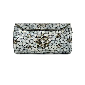 Embellished Conch Shell Tile Clutch