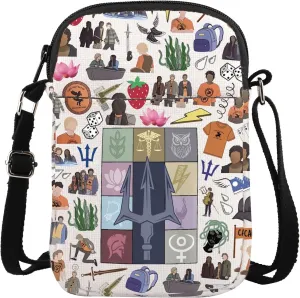 ENSIANTH Percy Camp Half Blood Messenger Bag PJO Movie Fan Gift Greek Mythology Crossbody Pursue Bag Percy Book Lover Gift