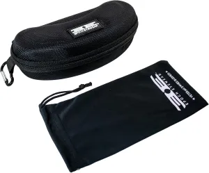 Epoch Eyewear Premium Zippered Hard Sunglasses Case and Microfiber Pouch Classic Black