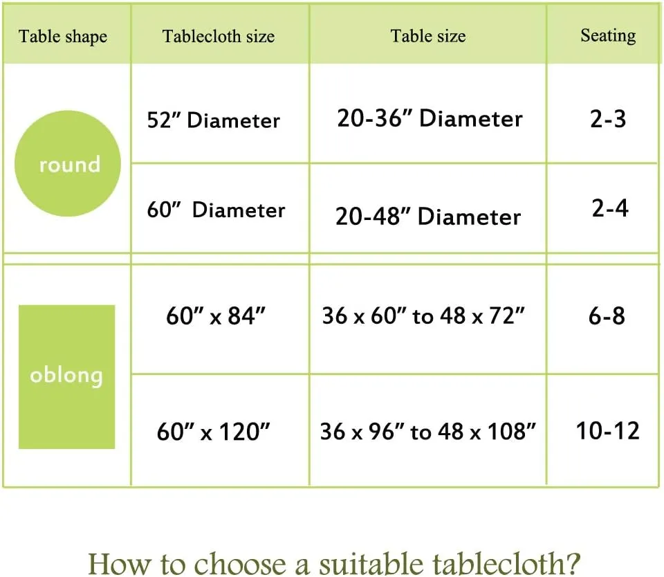 Eternal Beauty Outdoor Rectangle Tablecloth with Umbrella Hole Zipper for Spring Summer Patio Picnic Tables,60X 84(Green Polka Dot)