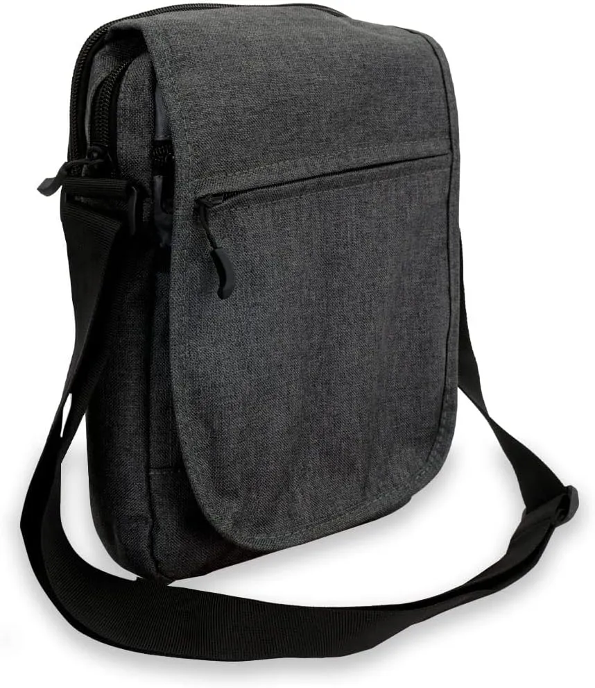 Everest Utility Bag with Tablet Pocket, Charcoal, One Size