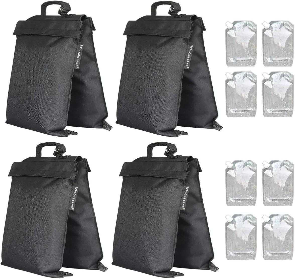 Explore Land 2-in-1 Saddle Weight Bag Universal Filled with Water & Sand