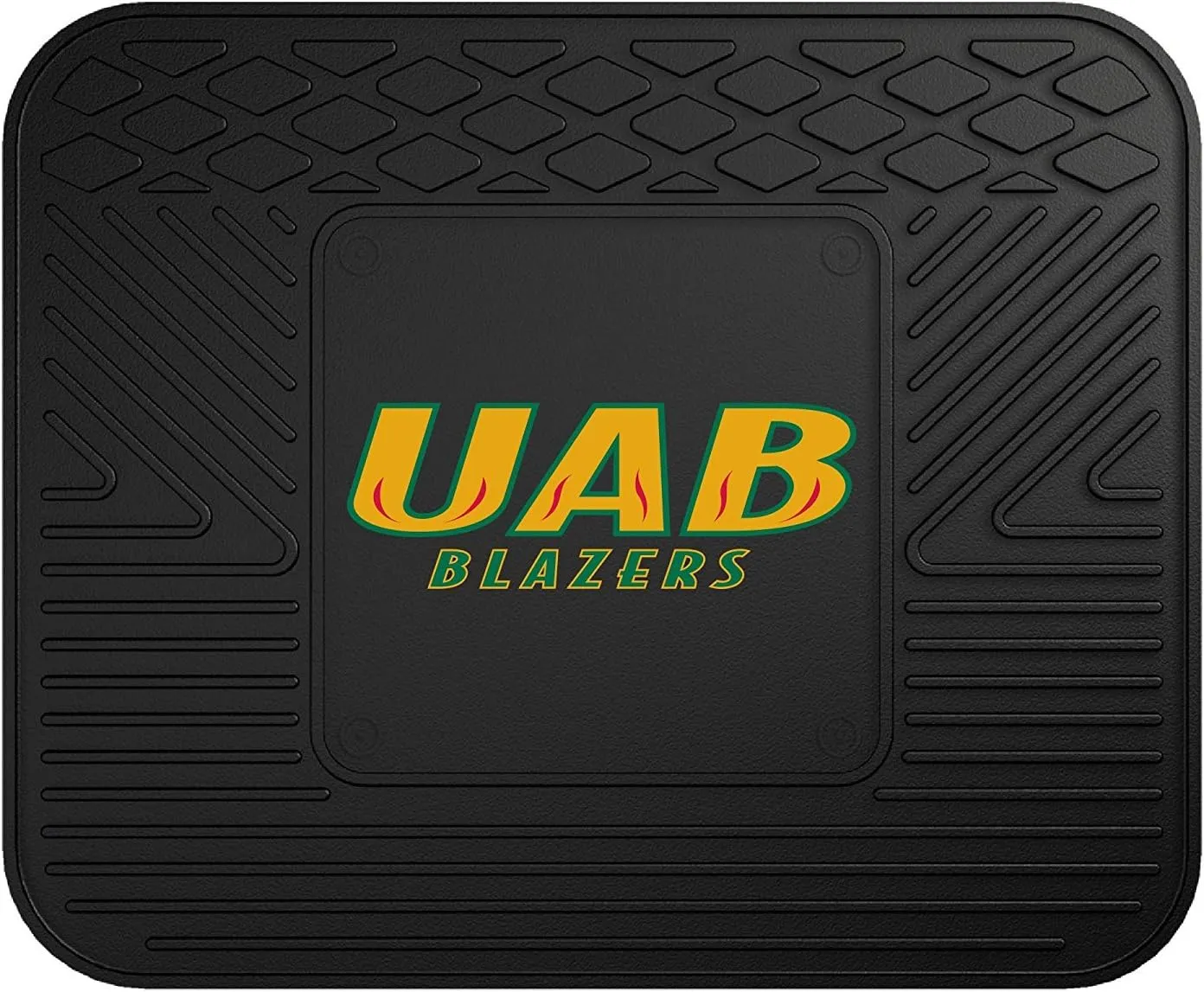 FANMATS 12473 UAB Blazers Back Row Utility Car Mat - 1 Piece - 14in. x 17in., All Weather Protection, Universal Fit, Molded Team Logo
