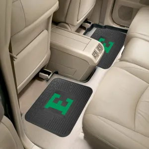 FANMATS 17678 NCAA Eastern Michigan Eagles Back Row Utility Car Mats - 2 Piece Set, 14in. x 17in., All Weather Protection, Universal Fit, Deep Resevoir Design, Molded Team Logo