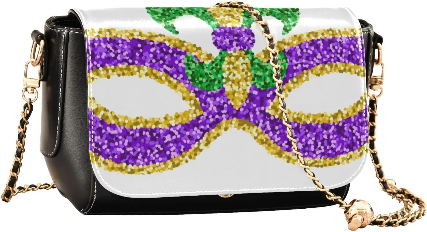 Festive Crossbody Handbag PU Leather Shoulder Bag Sturdy Travel Pouch Compact Chic Bag