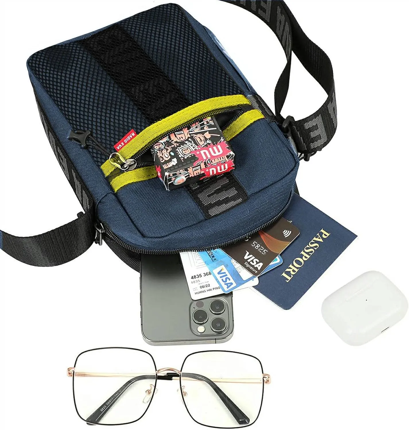 FIREFIRST Neon Genesis Evangelion Shoulder Bag RADIO EVA 10th Anniversary Evangelion Merch Crossbody Bag Worn by Asuka