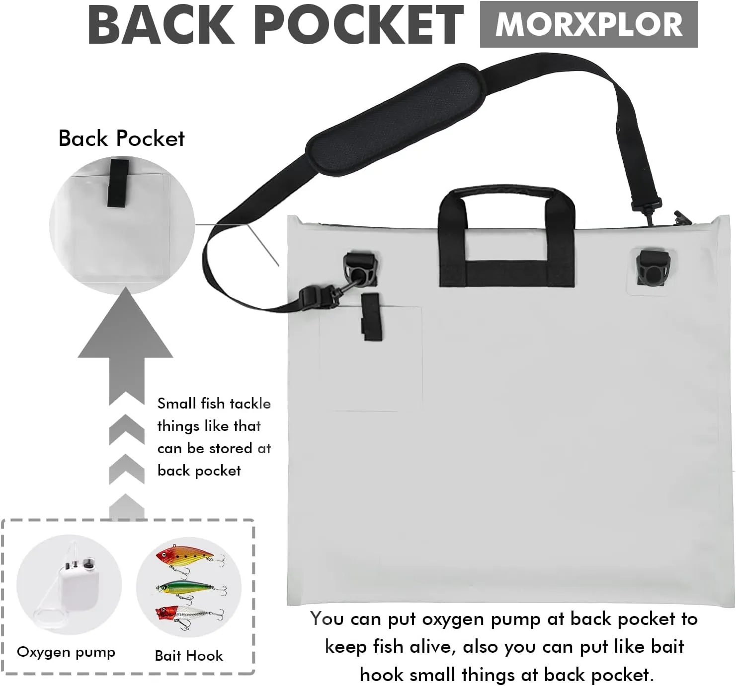 Fish Bag Heavy Duty Tournament Fishing Weigh in Bag 26x23 19x34 inches