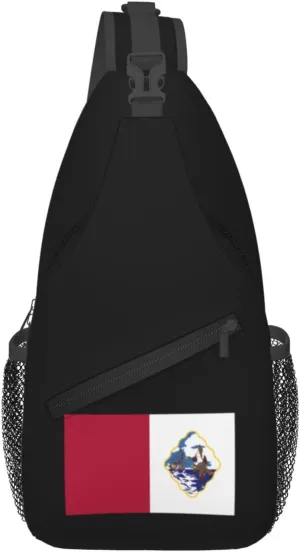 Flag Of Cecil County, Maryland Crossbody Bags For Women Men Chest Backpack Gym Shoulder Bag Travel Outdoor Sports Casual Crossbody Bags