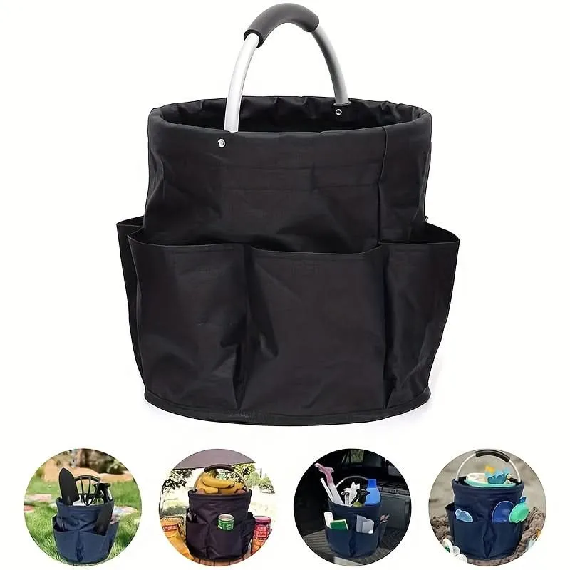 Foldable 6-Compartment Oxford Tool Organizer
