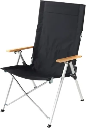 Folding Camping Outdoor Folding Chair 6-Speed Adjustable Long Back Chair Outdoor Recliner Picnic Relaxation Chair Chairs Foldable(A)
