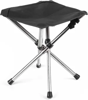 Folding Stool, 10.2inch 220lbs Heavy Loading Tripod Folding Stool, Wear-Resistant Camping Stool, Outdoor Folding Stool, Fishing Stool Camping Chair for Walking Hiking Travel