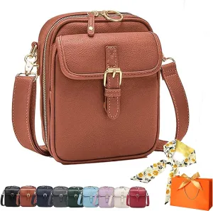 Forcipower Crossbody Leather Bag, Collaboraten1 Crossbody Leather Bag, Anti-Theft Vintage Shoulder Bag Purse