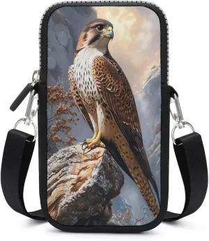 Forest Owl Crossbody Mobile Phone Bag Smartphone Bag With Adjustable Strap