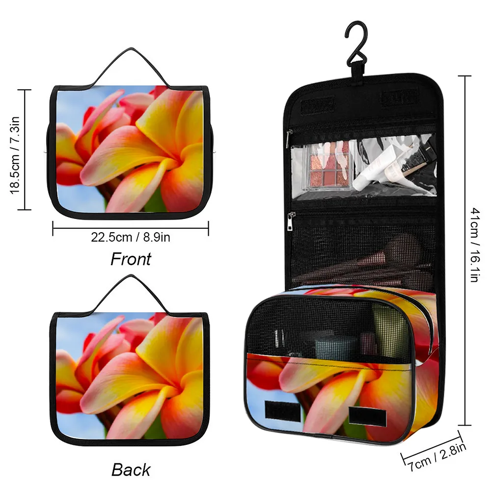 Frangipani Sky Waterproof Hanging Travel Toiletry Bag