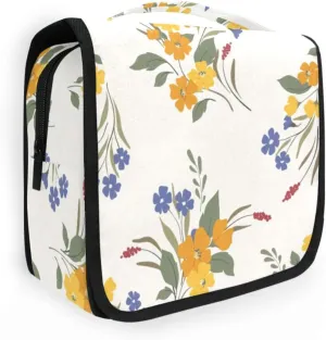 Free and Boring Prints Travel Toiletry Bag Makeup bag Waterproof Bags with Hanging Hook Foldable Travel Makeup Organizer Cosmetic Bag for Travel Toiletries and Shower Accessories