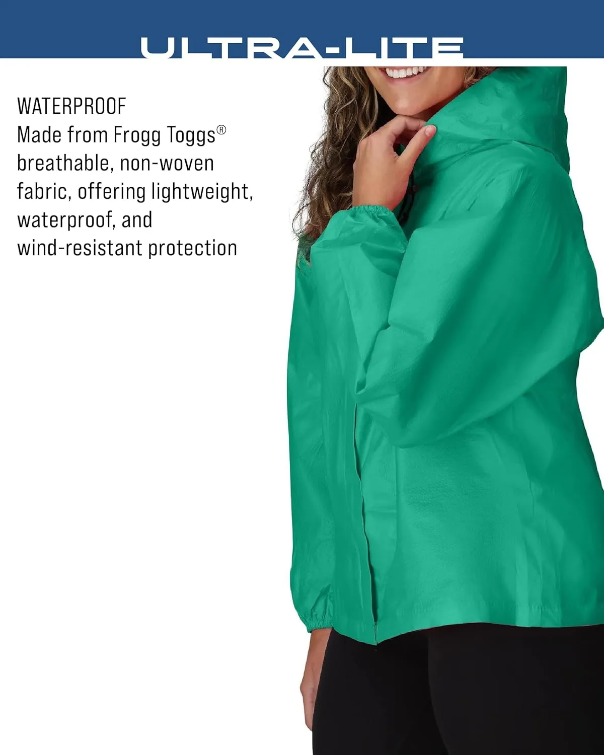 FROGG TOGGS Women's Standard Ultra-Lite2 2-Layer Waterproof Breathable Rain Jacket