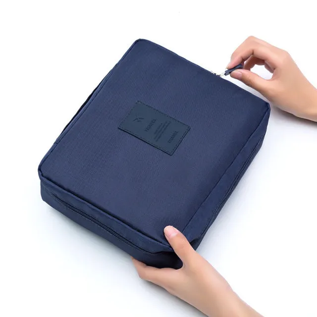 FUDEAM Multifunction Women Outdoor Storage Bag Toiletries Organize Cosmetic Bag Portable Waterproof Female Travel Make Up Cases