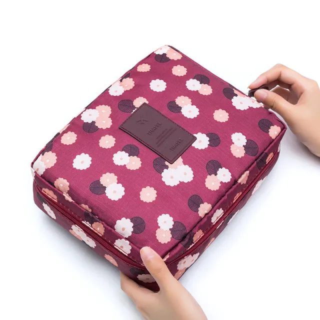 FUDEAM Multifunction Women Outdoor Storage Bag Toiletries Organize Cosmetic Bag Portable Waterproof Female Travel Make Up Cases