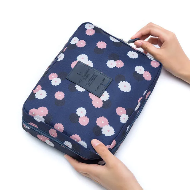 FUDEAM Multifunction Women Outdoor Storage Bag Toiletries Organize Cosmetic Bag Portable Waterproof Female Travel Make Up Cases