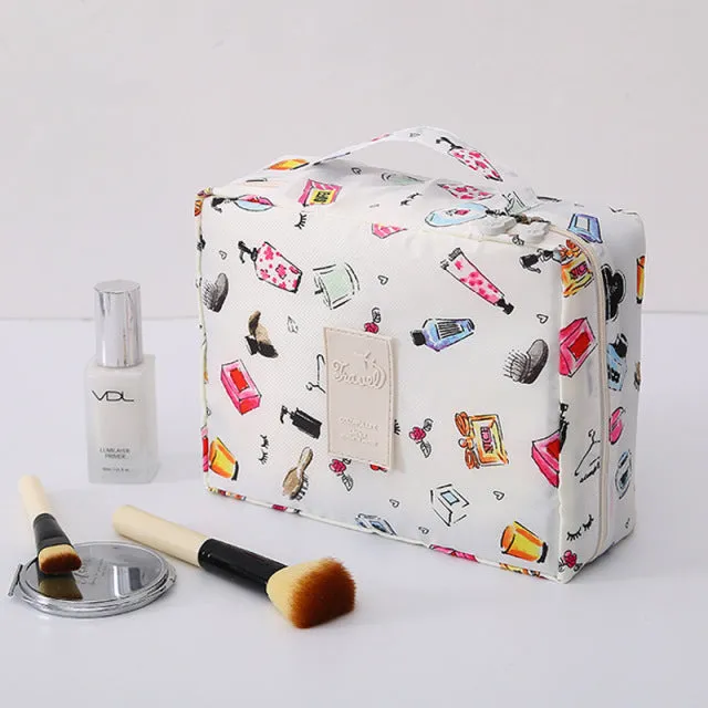 FUDEAM Multifunction Women Outdoor Storage Bag Toiletries Organize Cosmetic Bag Portable Waterproof Female Travel Make Up Cases