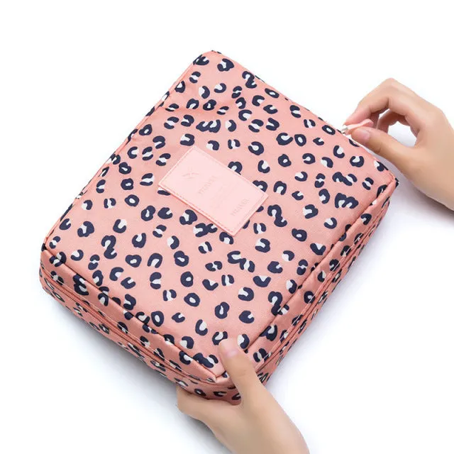 FUDEAM Multifunction Women Outdoor Storage Bag Toiletries Organize Cosmetic Bag Portable Waterproof Female Travel Make Up Cases