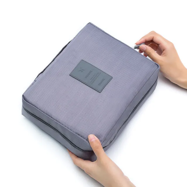 FUDEAM Multifunction Women Outdoor Storage Bag Toiletries Organize Cosmetic Bag Portable Waterproof Female Travel Make Up Cases